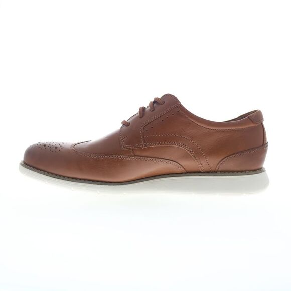 Rockport Mens Total Motion Craft Wingtip Brown Shoes (NWT) - Picture 3 of 4